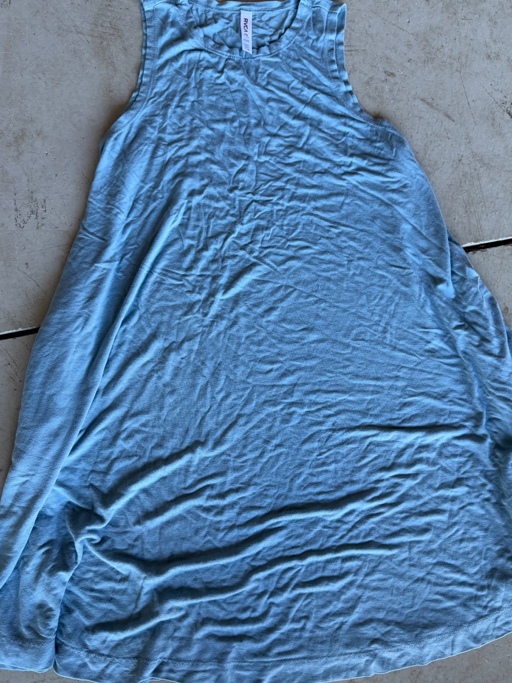 RVCA Light Blue Crew Neck XS Dress - Picture 2 of 4